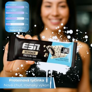 Nová chuť. Rovnaký výkon. 🍪 Proteínová tyčinka Designer Bar – je stvorená pre tých, ktorí nechcú robiť kompromis medzi...